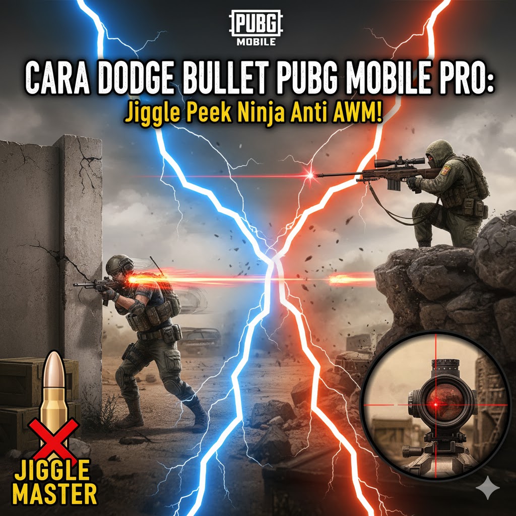 Cara Dodge Bullet PUBG Mobile Pro: Jiggle Peek Ninja Anti AWM!