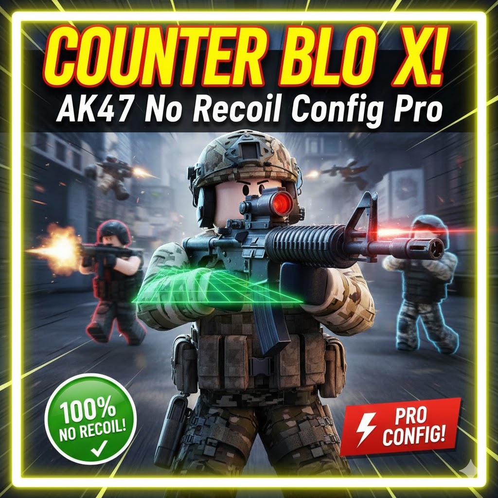 Counter Blox Roblox: AK47 No Recoil Config Pro 2025 Headshot Laser!