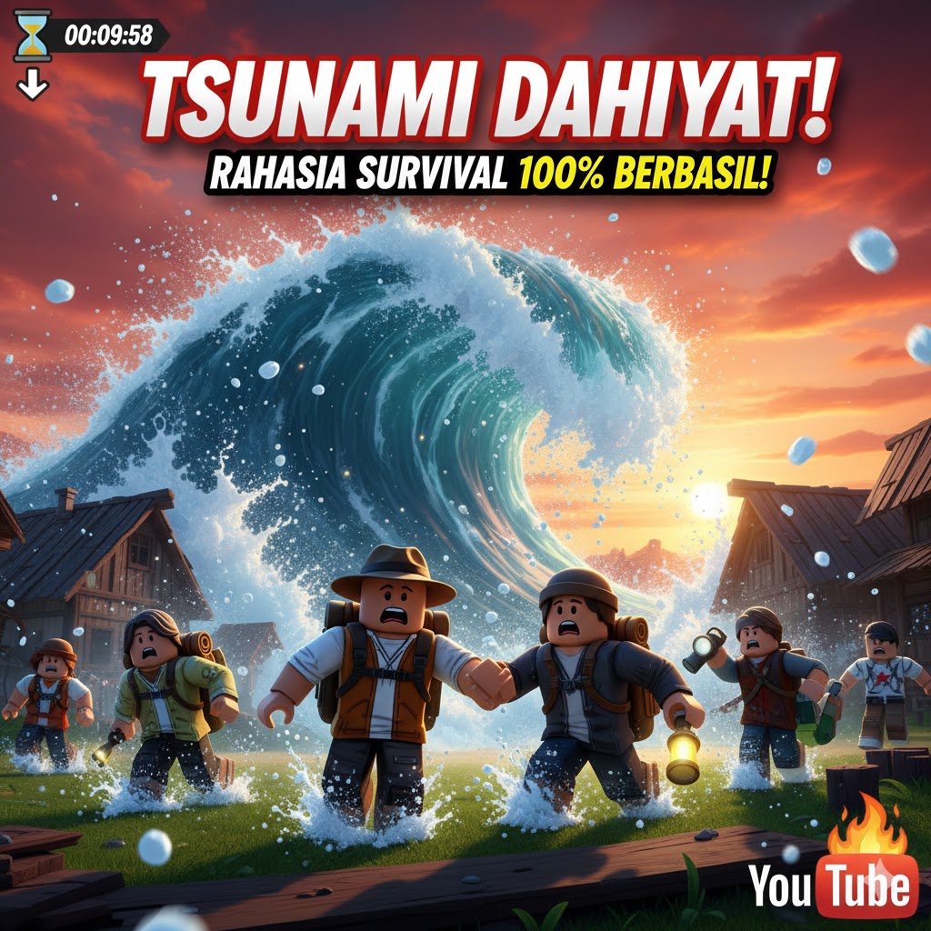 Roblox Natural Disaster Survival: Tips Selamat Tsunami Anti Mati!