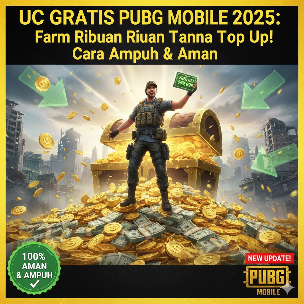 UC Gratis PUBG Mobile 2025: Farm Ribuan Tanpa Top Up! Cara Ampuh & Aman