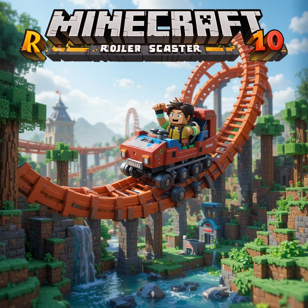Bangun Roller Coaster 10 Menit di Minecraft Tanpa Command Block