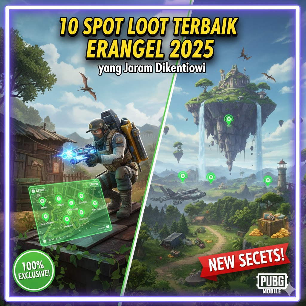 10 Spot Loot Terbaik Erangel 2025 yang Jarang Diketahui di PUBG Mobile!