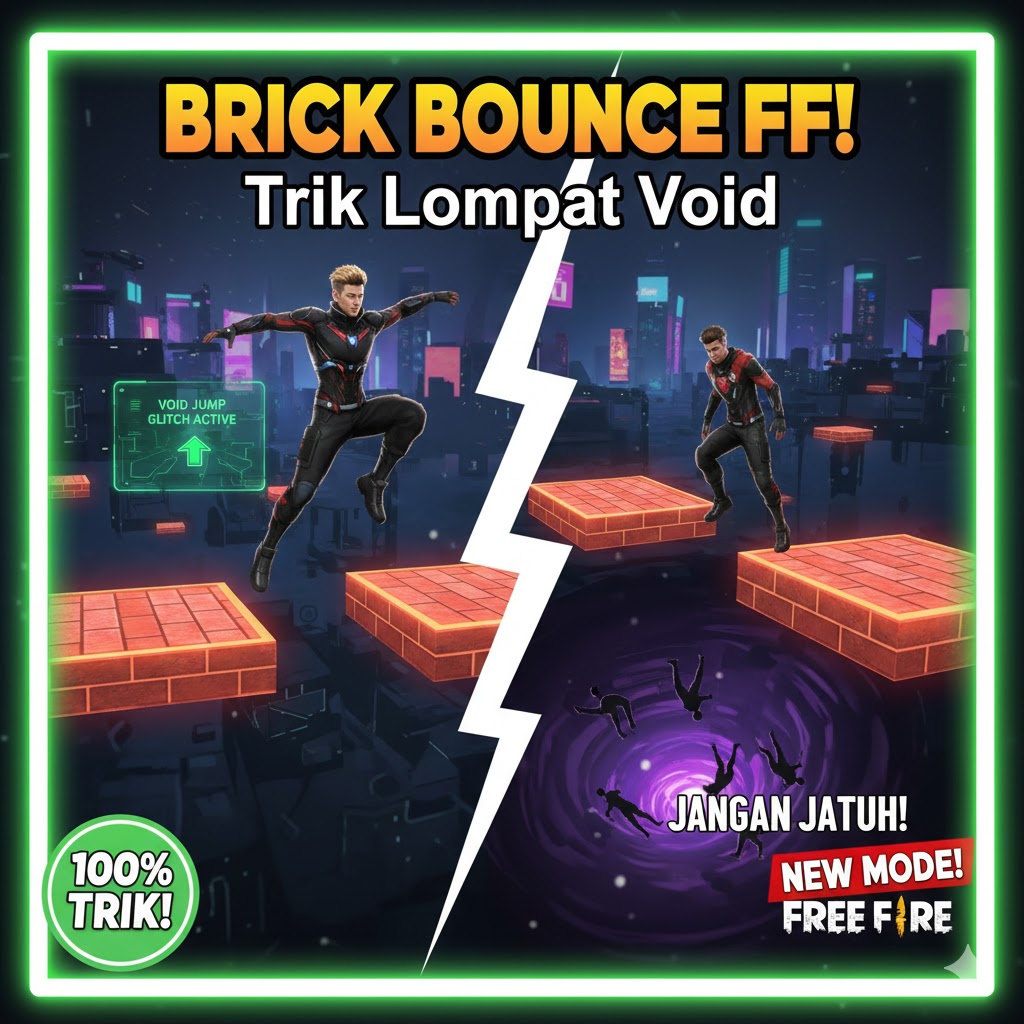 Brick Bounce FF: Trik Lompat Void Infinite Speed OB46 2025!