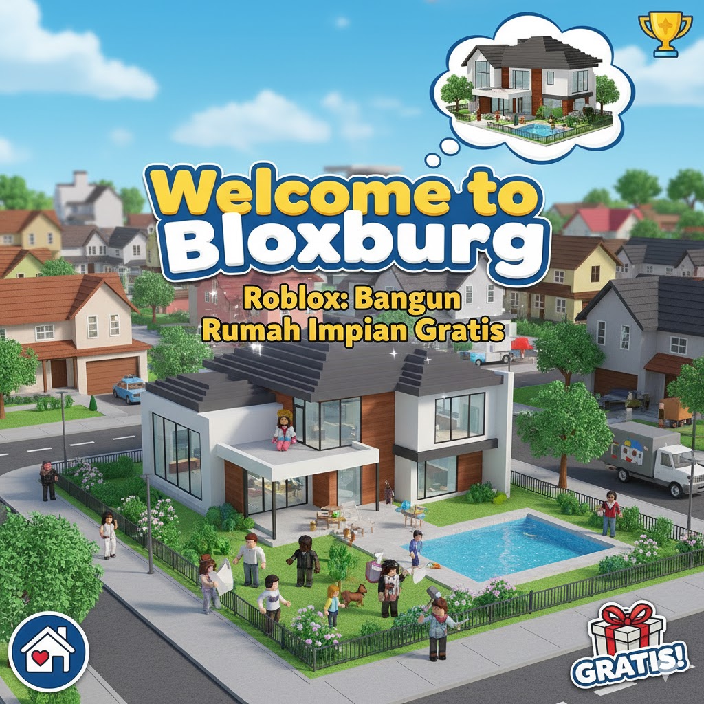 Welcome to Bloxburg Roblox: Bangun Rumah Impian Gratis