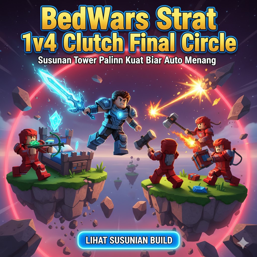 BedWars Strat 1v4 Clutch Final Circle: Panduan Lengkap Menang Epic di Roblox BedWars