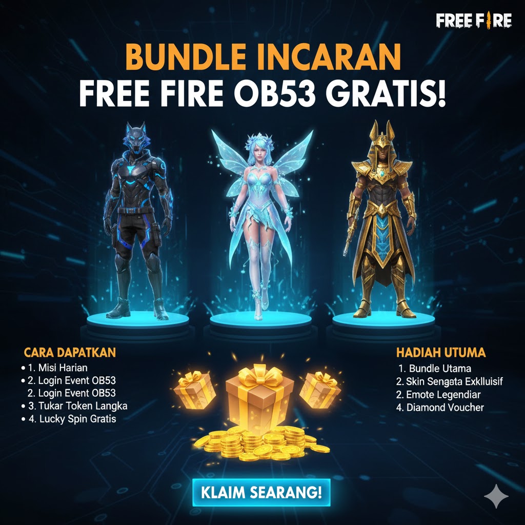 Bundle Incaran Free Fire OB53 Gratis 2026!