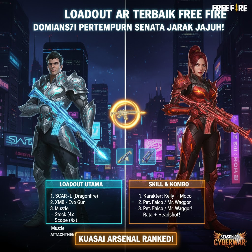 Loadout AR Terbaik Free Fire Ranked