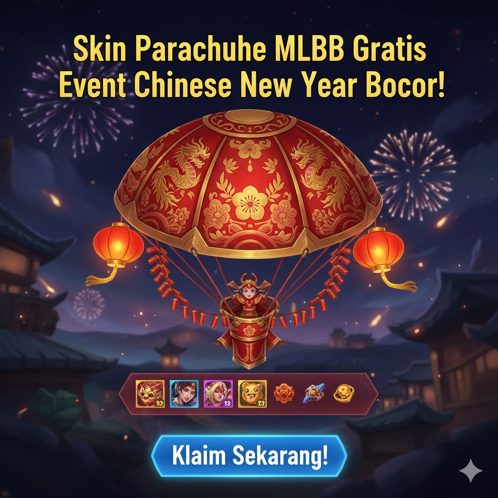 Skin Parachute MLBB Event Chinese New Year Bocor!