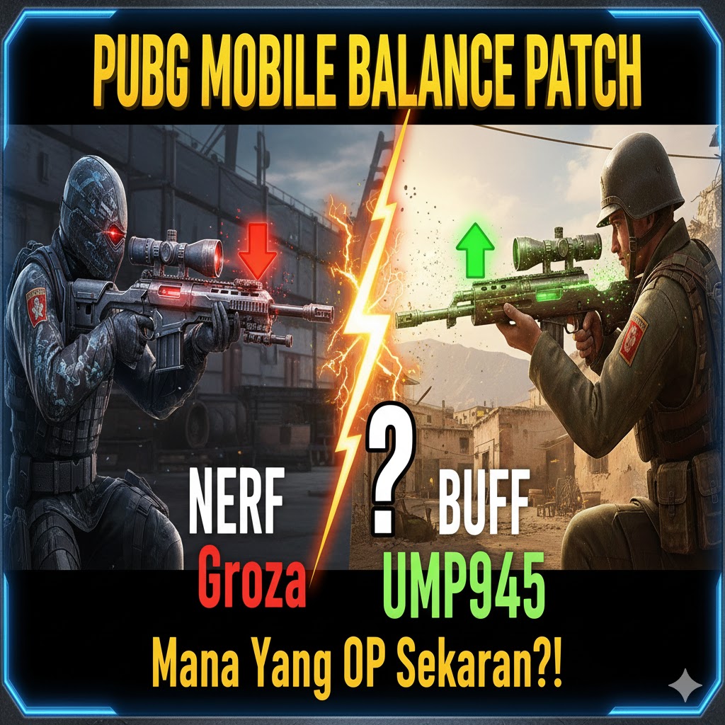 PUBG Mobile Balance Patch: Nerf Groza & Buff UMP45!