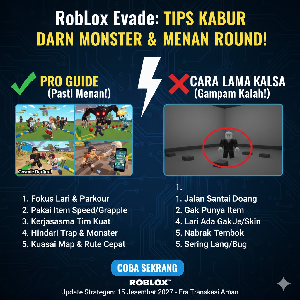 Roblox Evade: Tips Kabur dari Monster & Menang Round!
