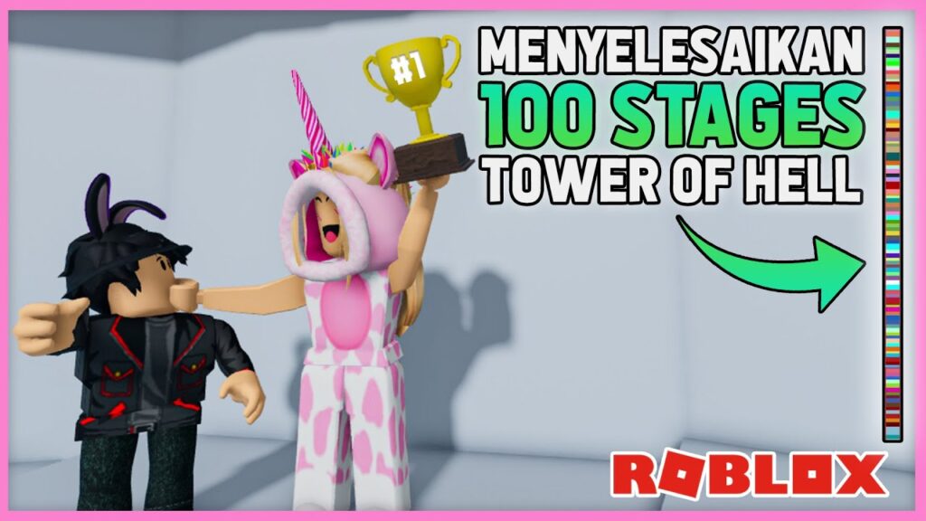 Roblox Tower of Hell: Tips Lolos 100 Stage dengan Mudah